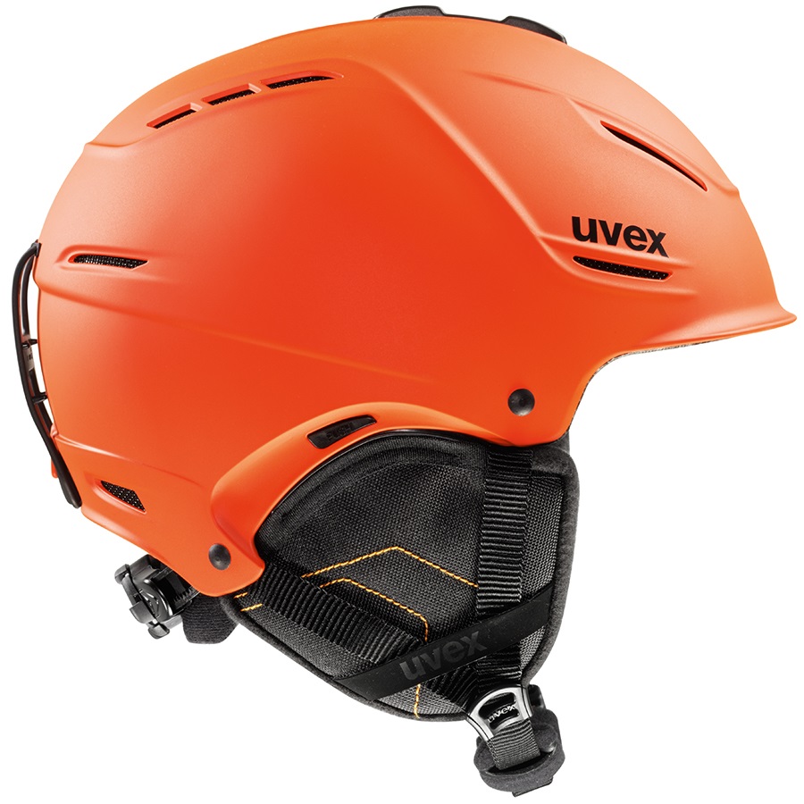 UVEX P1us Ski and Snowboard Helmet, L, Dark Orange Matte
